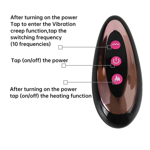Smart Heating Rechargeable Auto-Thrust Realistic Dildo (8.85 Inch With Remote)