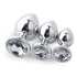 LS Jeweled Butt Plug Set - Round base
