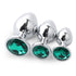 LS Jeweled Butt Plug Set - Round base