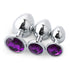 LS Jeweled Butt Plug Set - Round base