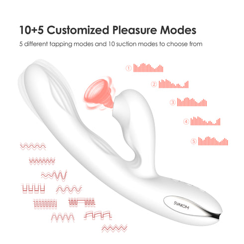 SVAKOM Eria Clit Sucking & G-Spot Rabbit Vibrator