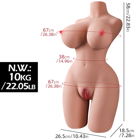 Lushique Zenesse Ultra Realistic Torso / Sex Doll 10kg/22.5lb