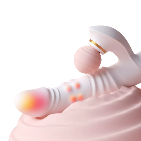 Princess Bloom Dual Pulse Thrusting Bead Heating Rabbit Vibrator