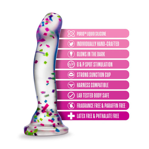 Neo Elite By Blush - Hanky-Panky 7.5 Inch Silicone Glow In The Dark Dildo