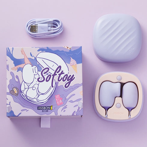 JISSBON Softoy Clit Stimulation Vibrator Egg Nipple Sucking Massager