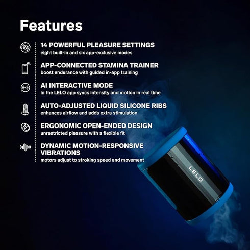 LELO F2S App Controlled AI Stamina Trainer & Masturbator Stroker