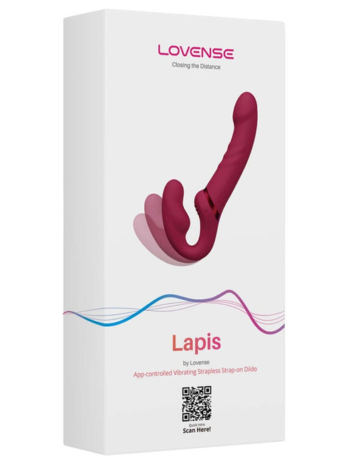 Lovense Lapis Flexible double-ended vibrating strapless strap-on - App Control