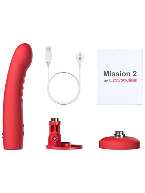 Lovense Mission 2 Vibrating Suction Cup Dildo with Advanced Touch-Sense Technology