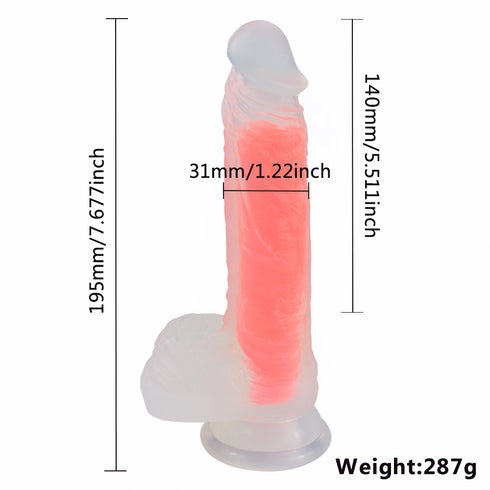 Bloomwell Translucent Dildo 7.6 Inch