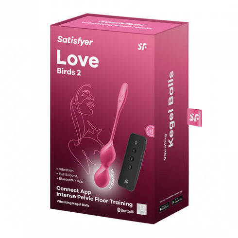 Satisfyer Love Birds 2 Vibrating Kegel Balls with Connect App and Remote Control