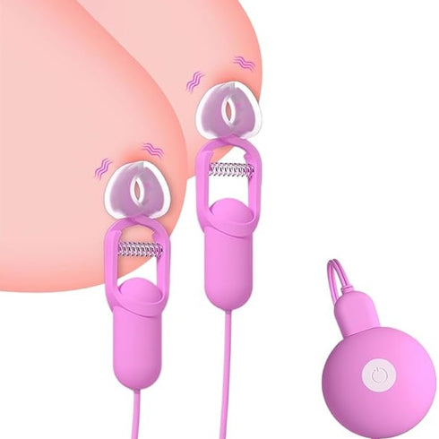 GALAKU Vibrating Nipple Clamps with Remote Control