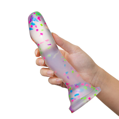 Neo Elite By Blush - Hanky-Panky 7.5 Inch Silicone Glow In The Dark Dildo