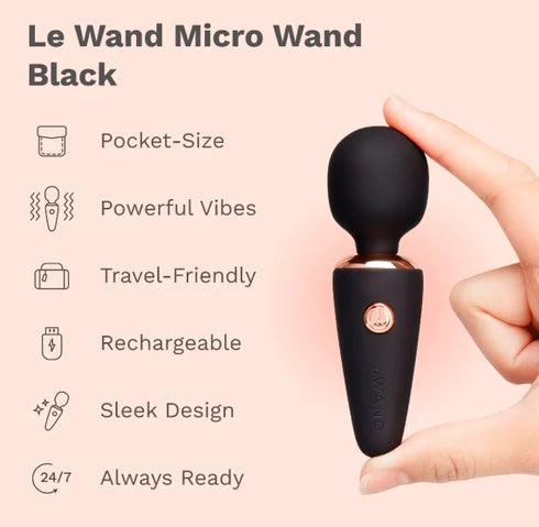 Le Wand Mini Micro Wand Rechargeable Pocket-Size Massager