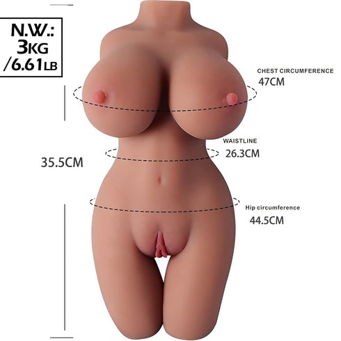 Lushique Sensoria Ultra Realistic Sex Doll / Torso 3kg/6.61lb