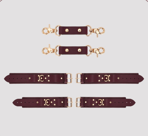 Trio Hide Deluxe Bondage Play Set with Storage Bag - 13 Pieces