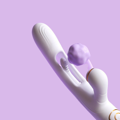 Princess Bloom Triple Stimulation Rabbit Vibrator With Internal Flapper