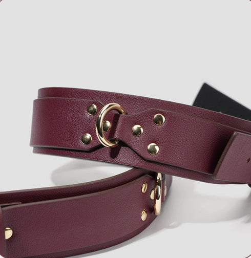 Trio Hide Deluxe Bondage Play Set with Storage Bag - 13 Pieces