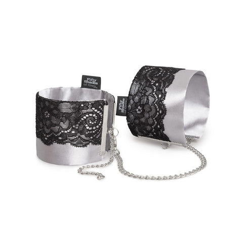 Fifty Shades of Grey Play Nice Satin and Lace Wrist Cuffs