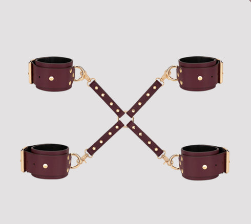 Trio Hide Deluxe Bondage Play Set with Storage Bag - 13 Pieces