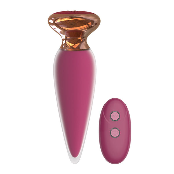 Double Layered Vibrating Butt Plug with Remote