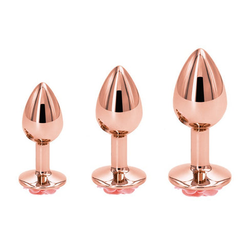 Lovendur Rose Gold Butt Plug - Set of 3