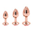 Lovendur Rose Gold Butt Plug - Set of 3