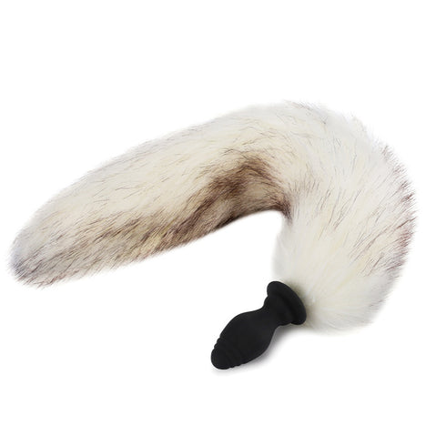 CHAMP Vibrating Fox Tail Butt Plug - Remote control