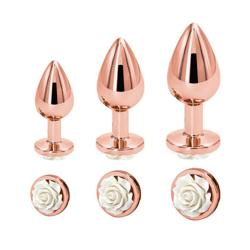 Lovendur Rose Gold Butt Plug - Set of 3