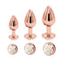 Lovendur Rose Gold Butt Plug - Set of 3