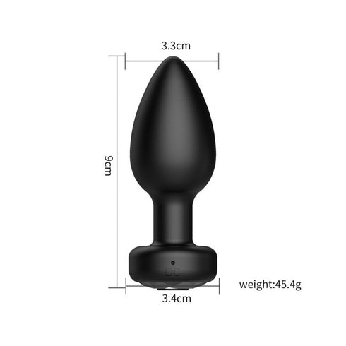 Vibrating Anal Plug With Remote