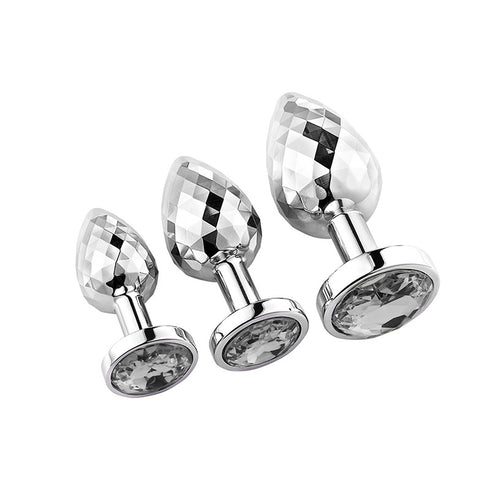 Lovendur DiamondGlow Gem Butt Plug Set of 3