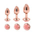 Lovendur Rose Gold Butt Plug - Set of 3