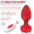 LoveQ Vibrating Rose Anal Plug - with Remote