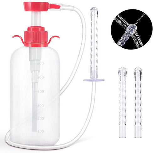 Auri Yumi Pump Bottle Anal Douche Kit - Easy Intimate Cleansing