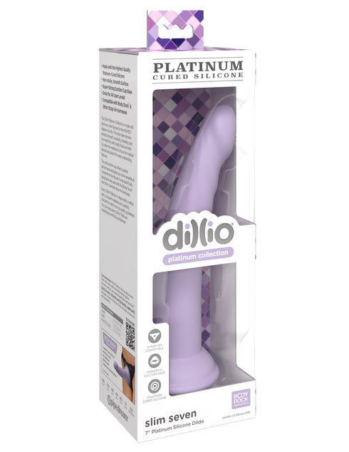 Dillio Platinum Slim Seven 7 Inch Dildo