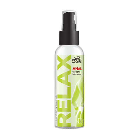 Wet Stuff RELAX - Anal Silicone Lubricant 110G Pump - with soothing Jojoba!