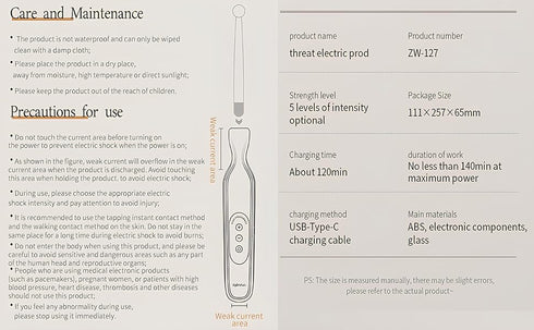 Roomfun Punishment Electric Buzzing Stimulation Wand