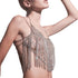 Luxara Dazzling Crystal Fringe Crop Top – Sexy Rhinestone Chain Bralette for Festivals & Night Out