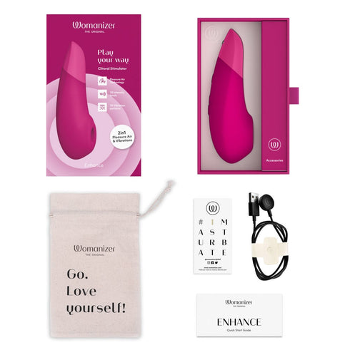 Womanizer Enhance 2-in-1 Clitoral Stimulator with Pleasure Air & Vibrations