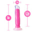 BLUSH Neo Elite Glow in the Dark Marquee 8 inch Silicone Dual Density Dildo