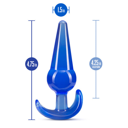 Blush B Yours - Large Anal Plug - Blue
