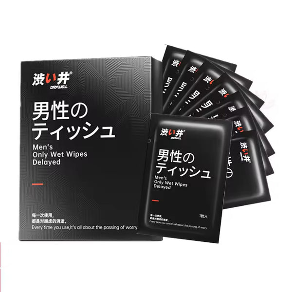 Drywell Men's Delay Wet Wipes (8 pc)