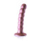 OUCH! Beaded Silicone G-Spot Dildo - Rose Gold - 13cm