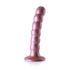OUCH! Beaded Silicone G-Spot Dildo - Rose Gold - 13cm