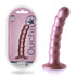 OUCH! Beaded Silicone G-Spot Dildo - Rose Gold - 13cm