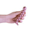 OUCH! Beaded Silicone G-Spot Dildo - Rose Gold - 13cm