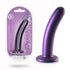 OUCH! Smooth Silicone G-Spot Dildo - Metallic Purple - 14.5 cm