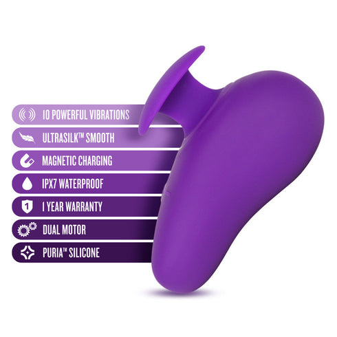 Wellness By Blush Palm Sense RumbleTech UltraSilk Vibrator