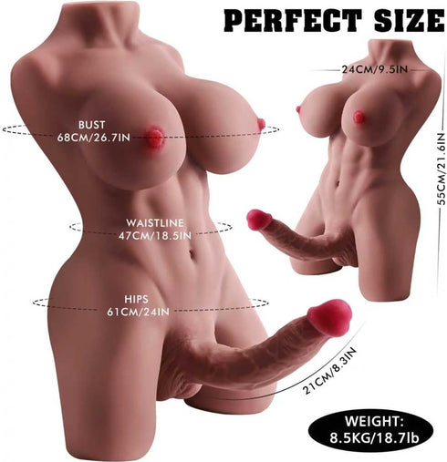 Vivelle Ultra Realistic Dual-Anatomy Sex Torso 9kg