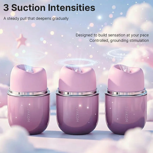 SVAKOM Klitty App Controlled Triple-Action Licking, Suction & Vibrating Stimulator